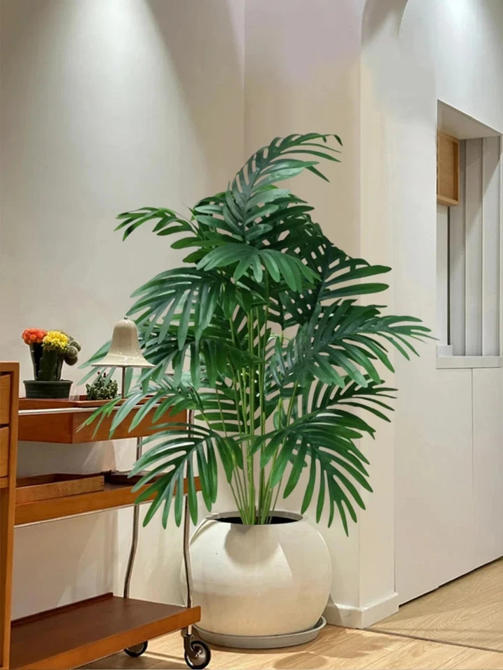 80cm 18 Leaves Large Artificial Palm Tree Tropical Green Leaves Fake Plants