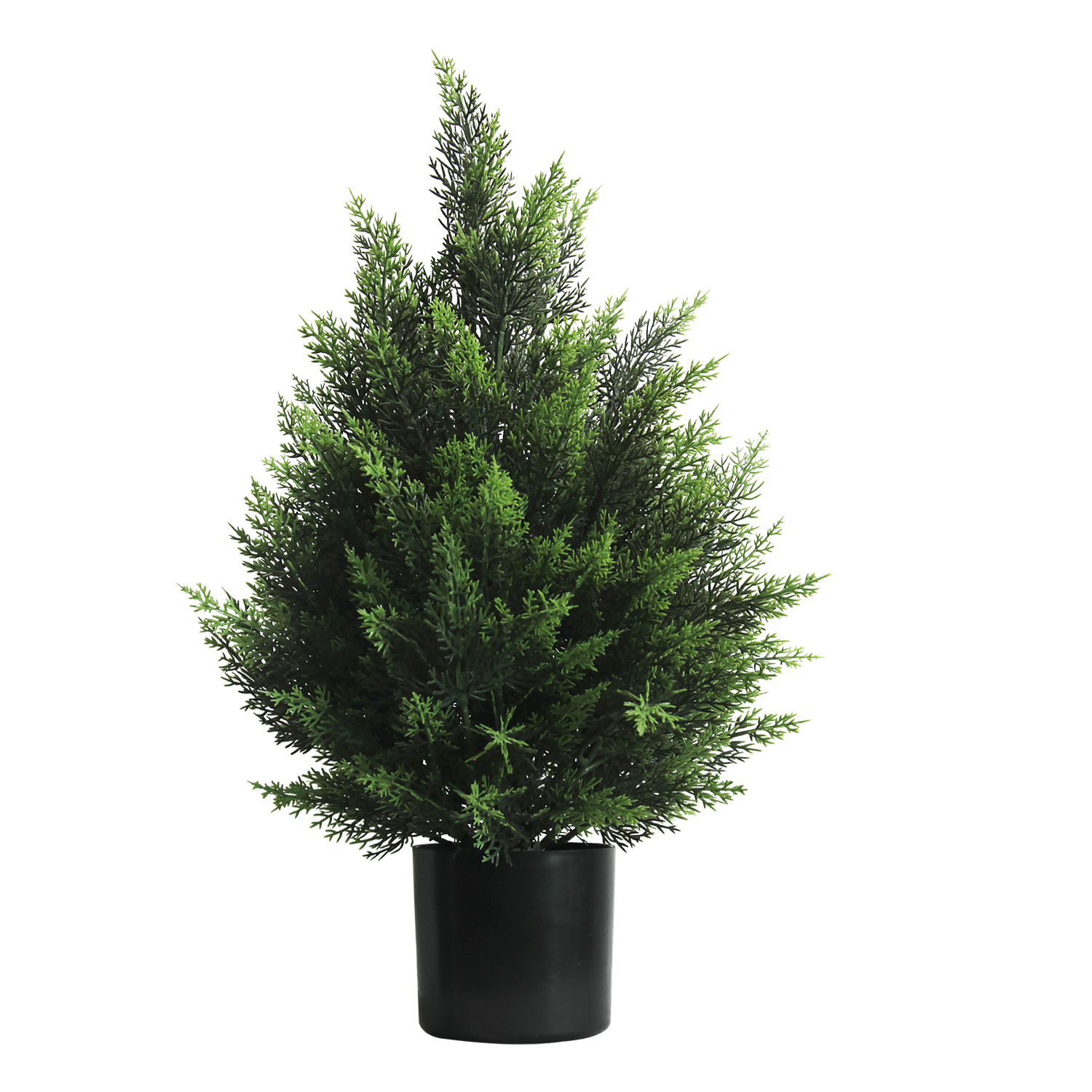 Lifelike 60 cm Artificial Cypress Tree 2 Pack Home Front Door Landscape Greenery