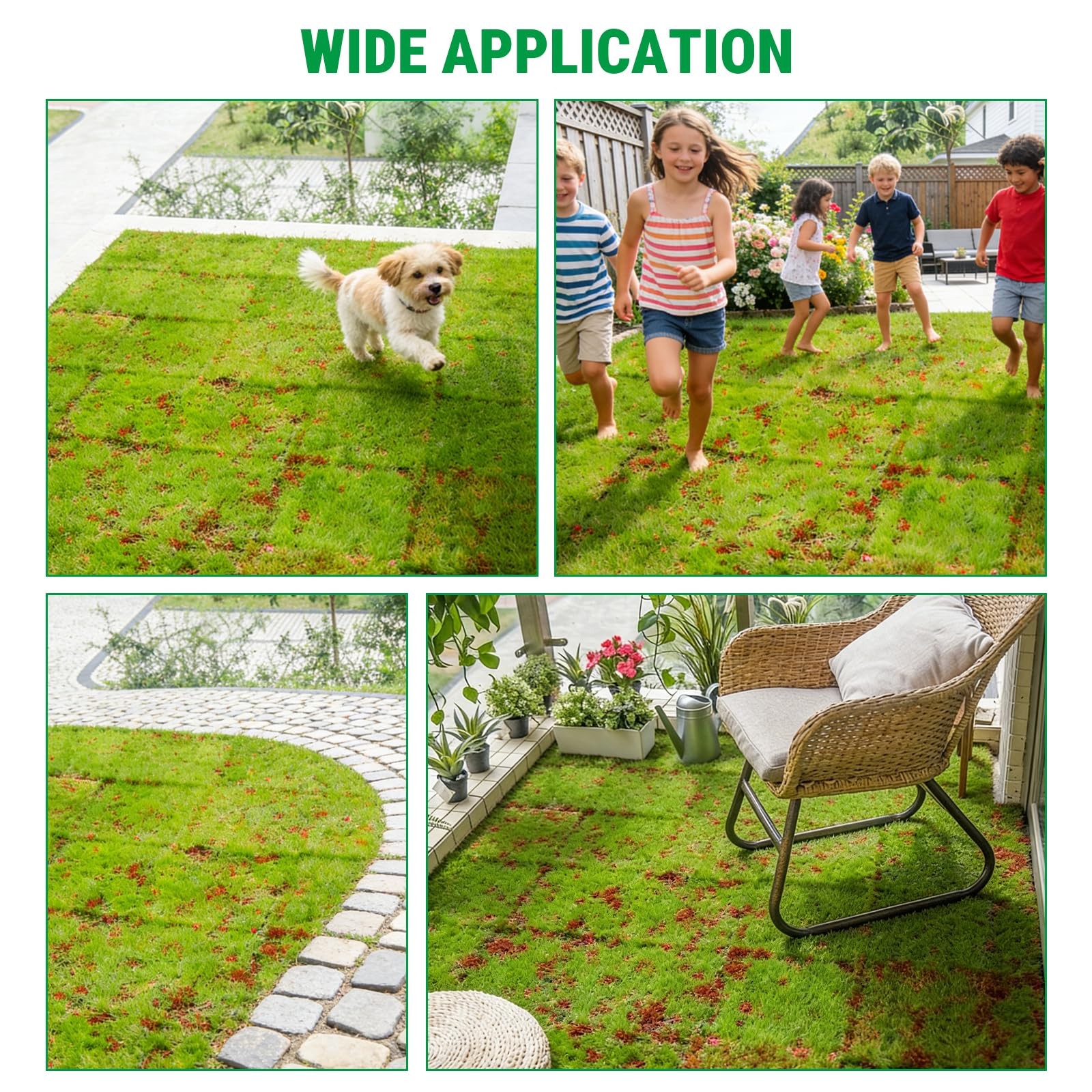 Maxmartt Fake Moss for Crafts 39″ x 39″ Faux Moss Mat for Plants Indoor Green…