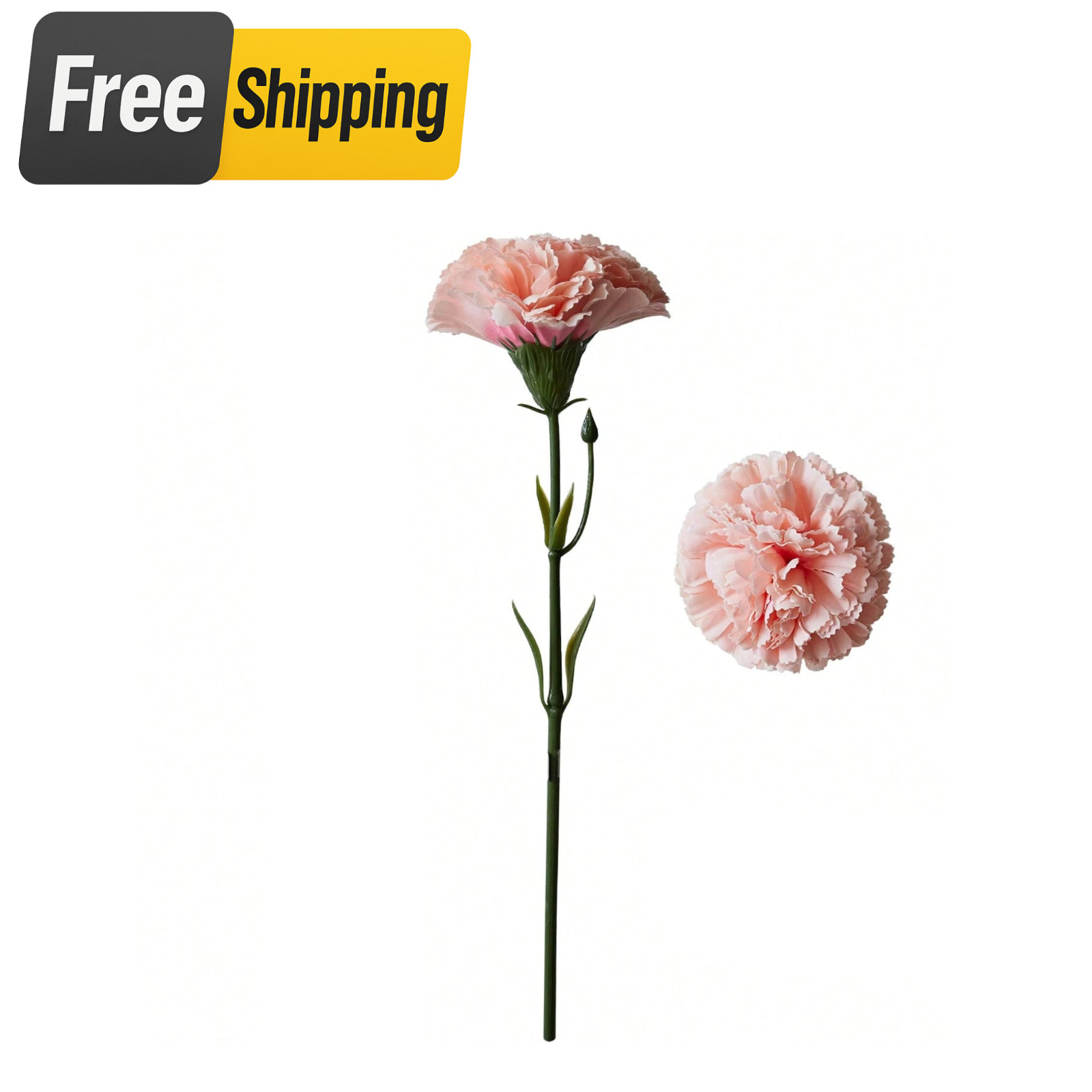12PCS Artificial Carnation Flowers Silk Stem Wedding Funeral Bouquet Decor USA