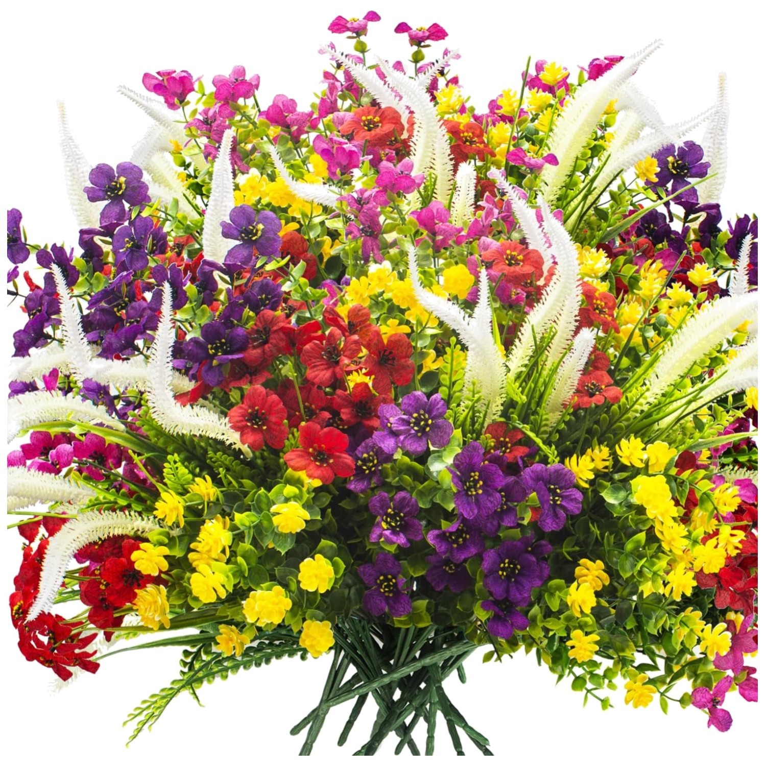 UV Resistant Artificial Flowers 20-Pack Mix