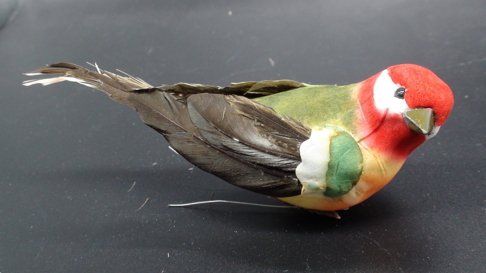 Set of 1 2 Artificial Birds for Decoration, Floral Arrangements with wires. #35