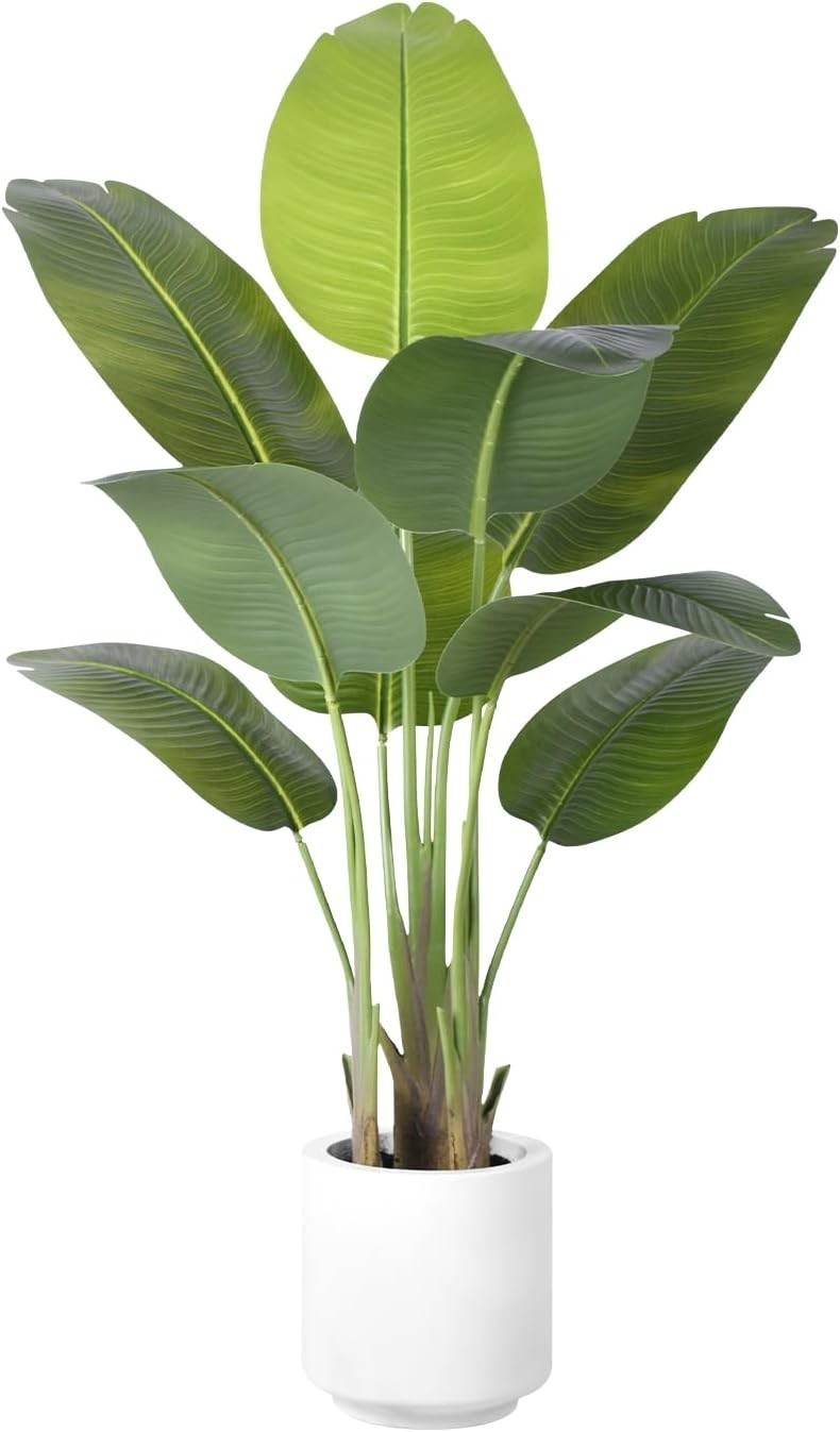 4FT Artificial Bird of Paradise Plant – Faux Tropical Elegance for Home & Office