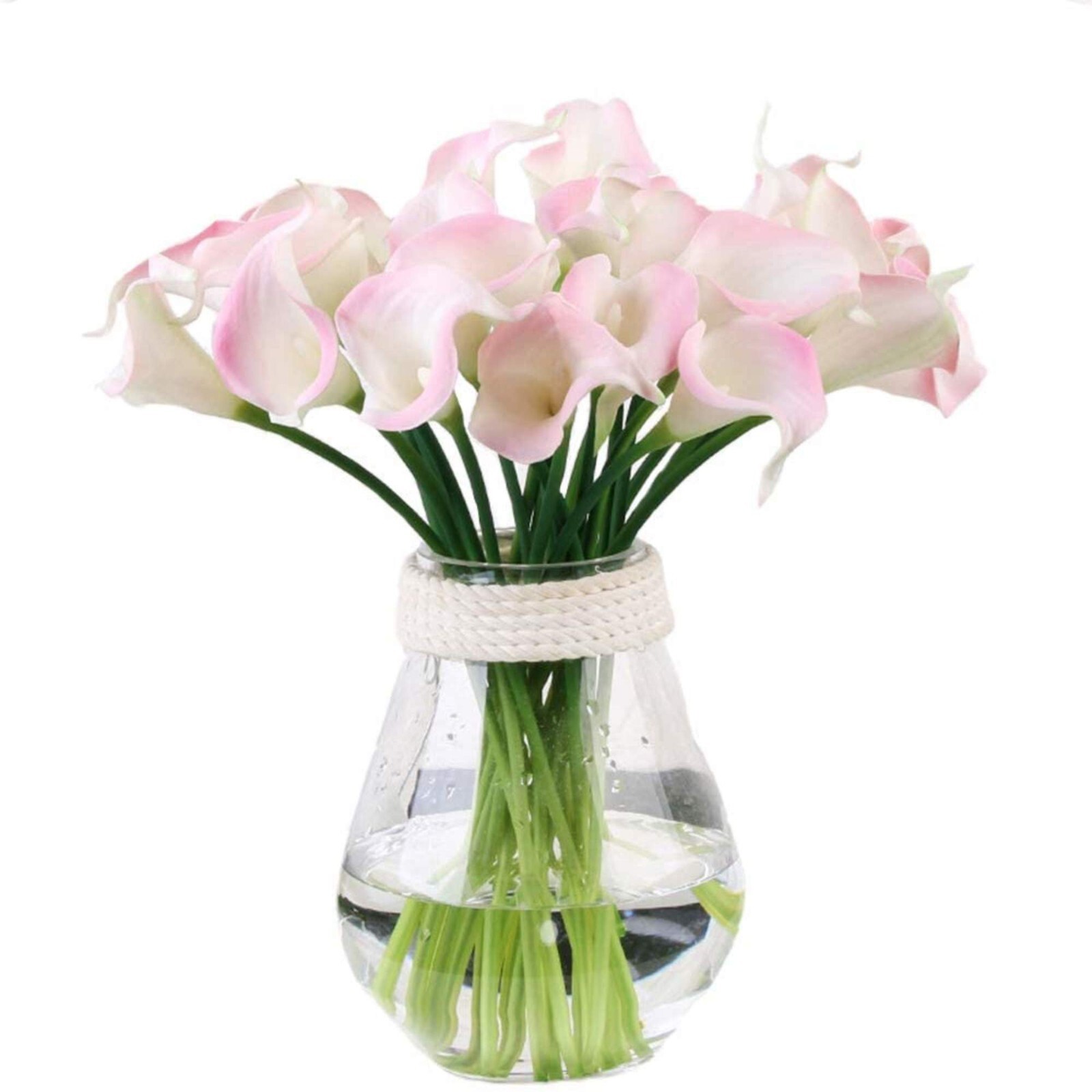 Real Touch Latex Calla Lily Bunch 14in Artificial Spring Flowers Pack of 20