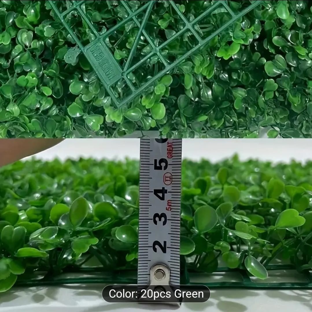 20pcs Artificial Plant Wall with Nylon Belt, Artificial Lawn for Home