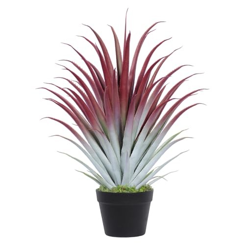 2ft Fake Spiked Agave Plant – Red Artificial Aloe Vera Plant 26 Inch – 26″ 1