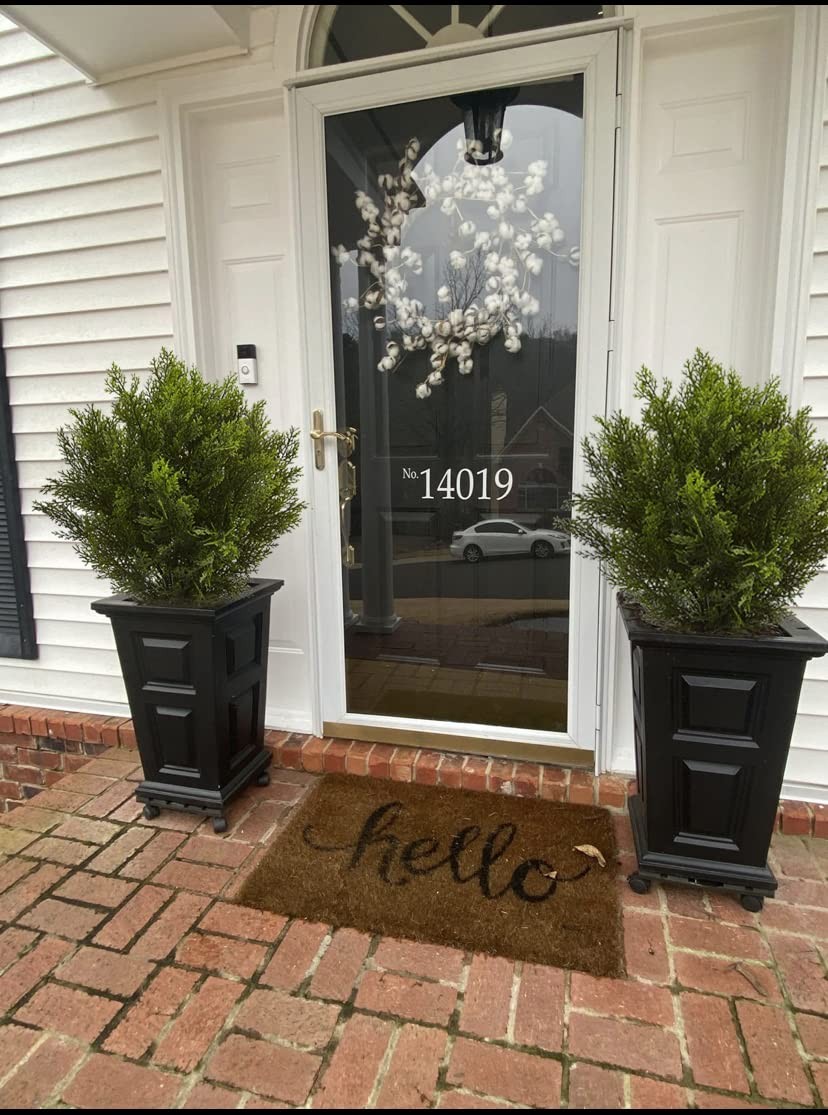 —33Inch/2.6 FT Outdoor Artificial Boxwood Garden Torch Shaped Topiary Tree Ar…