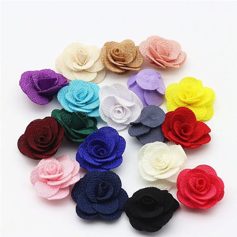 2.5cm 3.5CM Small Flower Clothing Headwear Accessories Three dimensional Flower
