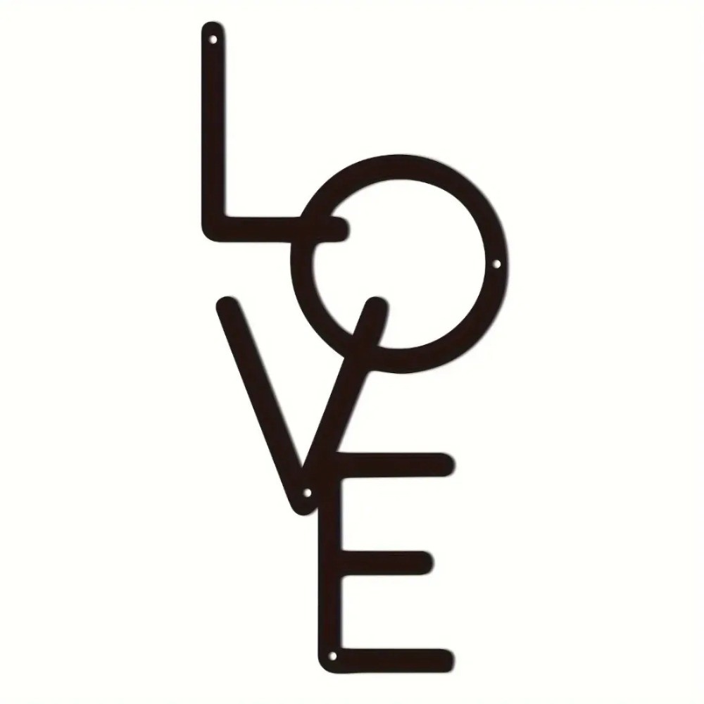 “LOVE” Vintage Metal Sign Wall Art – Nursery Bedroom Living Room Home Decor