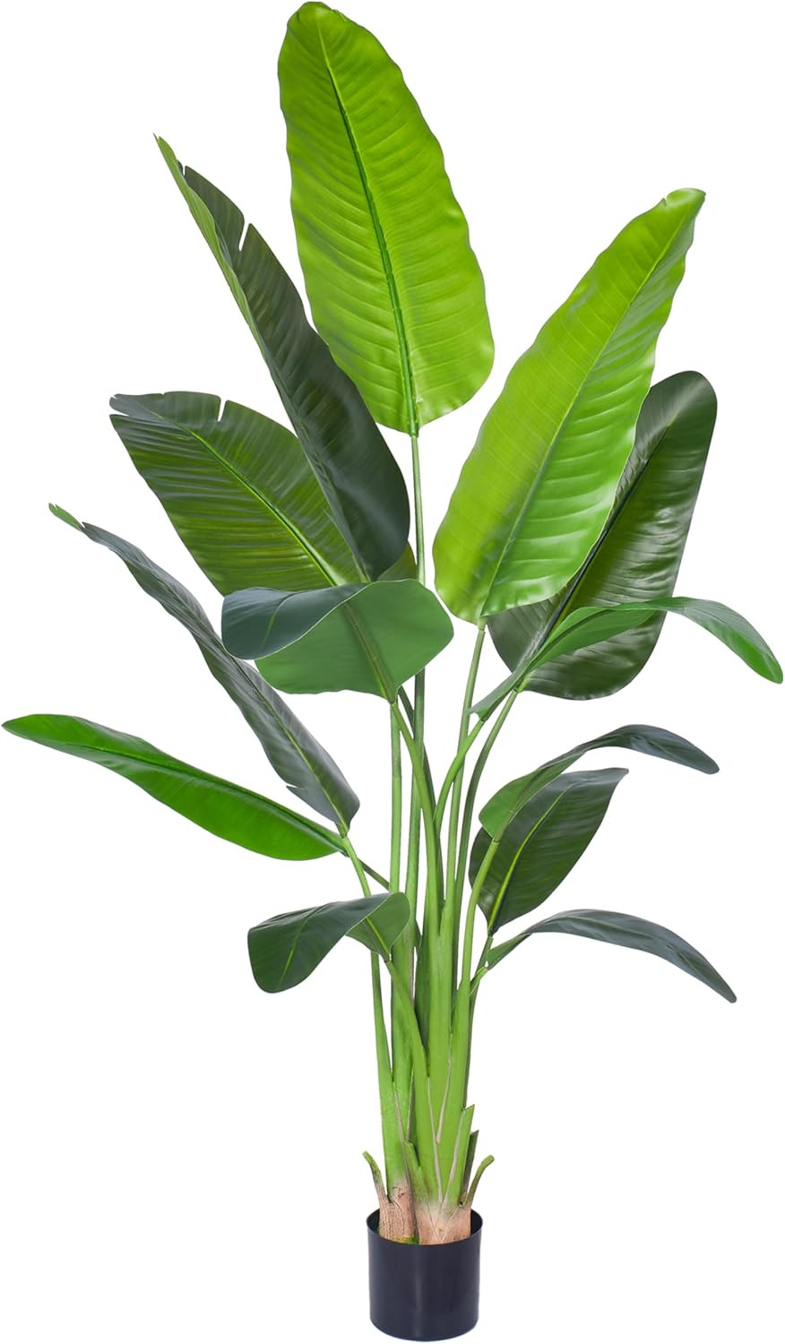 Artificial Bird of Paradise Plant Fake Tree with Realistic Leaves and Durable P