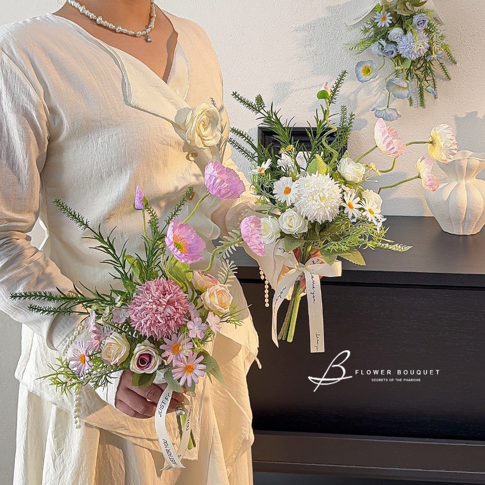 Artificial Flowers Bouquet–Graduation, Wedding Party Home Decoration Photo Props