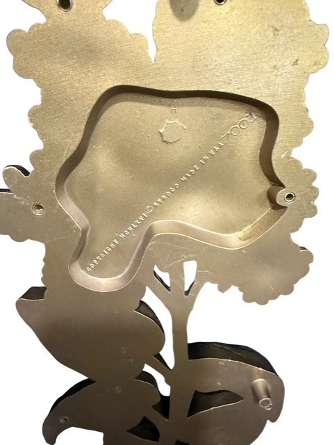 Vintage Syroco Gold Floral Wall Plaques Pair MCM Hollywood Regency 1971 USA