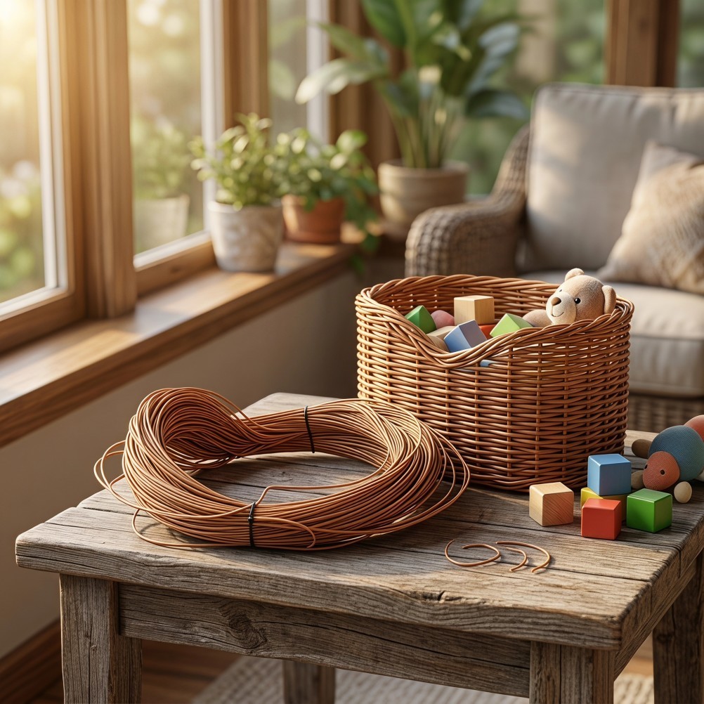 Synthetic Wicker for Basket Weaving Rattan Strips Furniture Repair