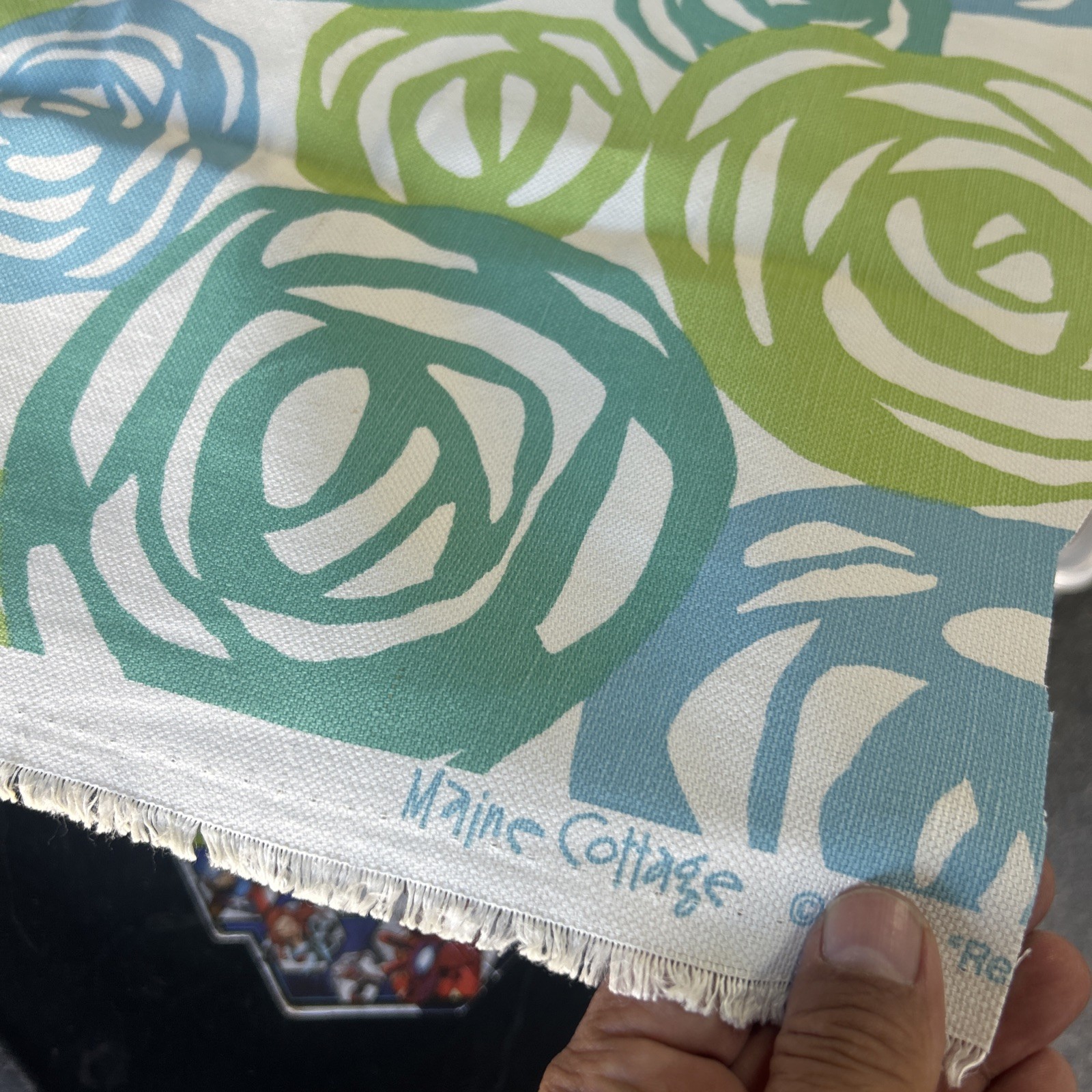 Maine Cottage Really Rosie Vintage Green/Teal /Blue Floral Fabric