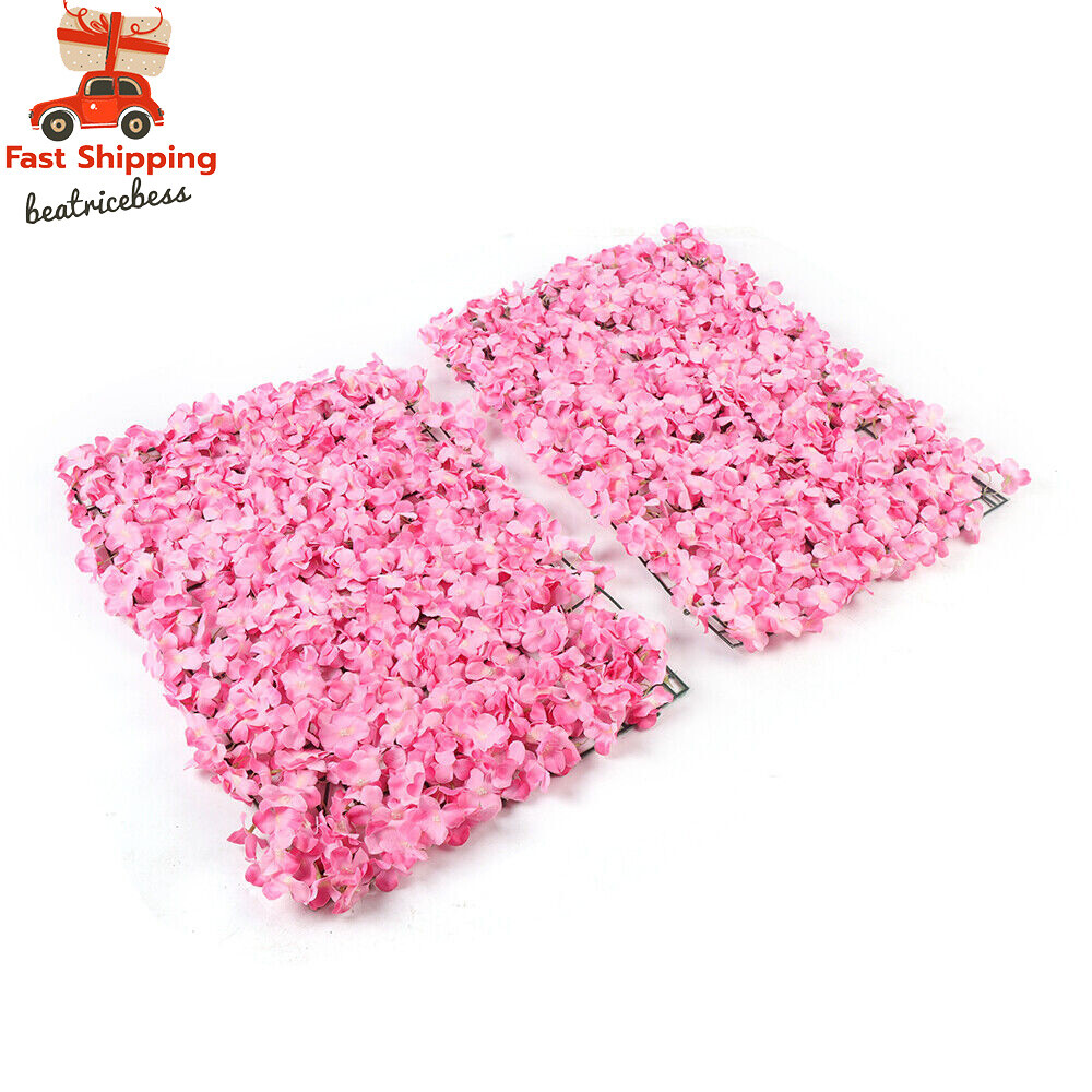 Artificial Wedding Silk Flower Wall Decor 10X Background Rose Floral Panels