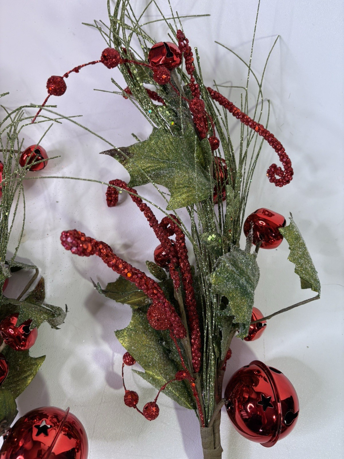 Nordstroms Christmas Holiday Picks 30″L Red & Green Set of 2