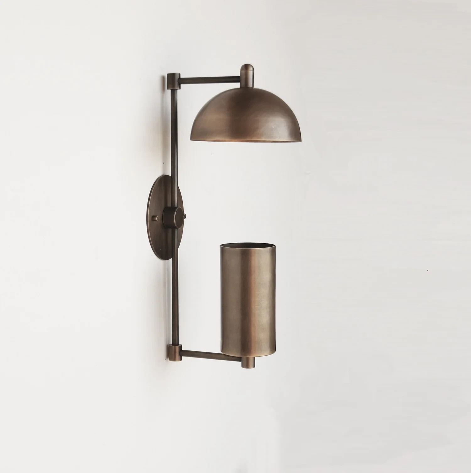 Aged Brass Wall Sconce light – Casting Brass Wall Sconce Light- Minimal Sconce L