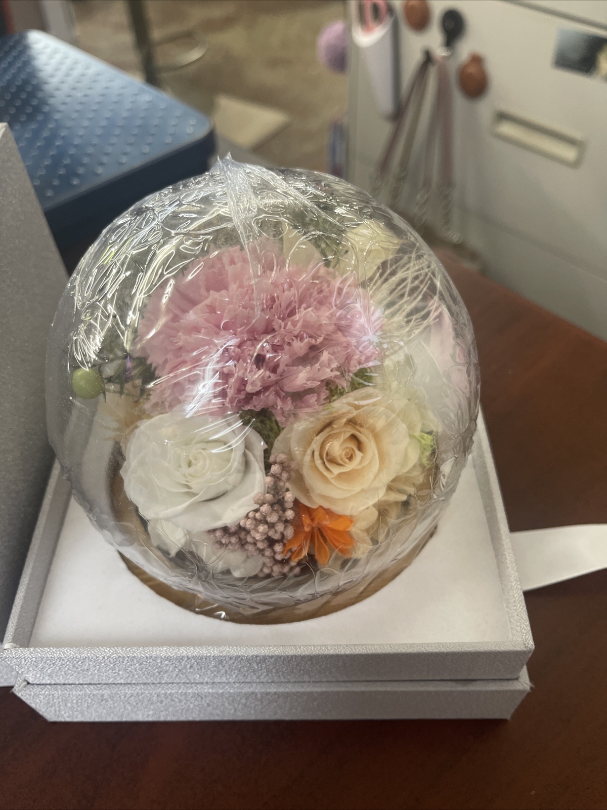 REAL FLOWERS PRESERVED CARNATION Gifts for Women Wife Sister