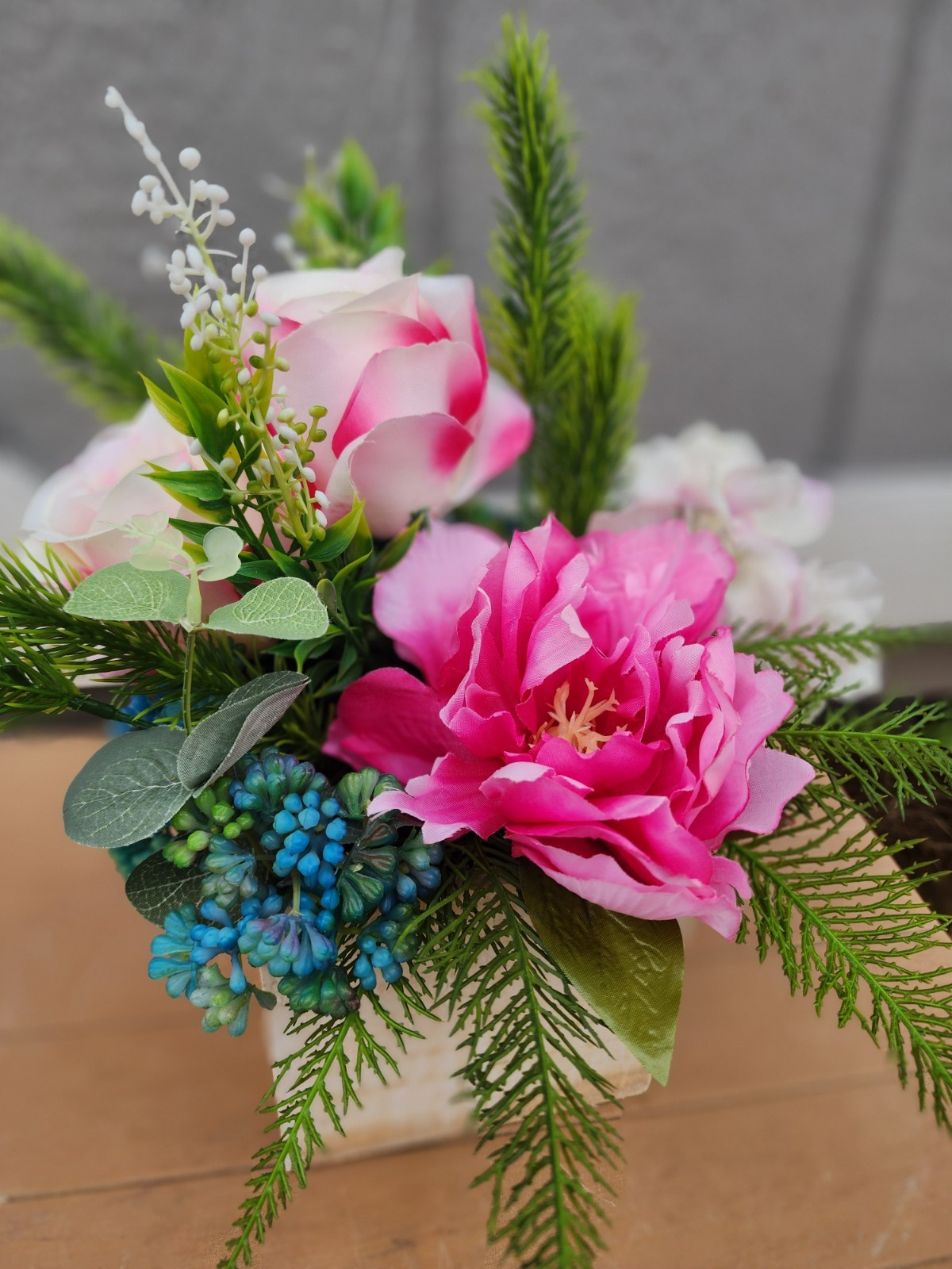 The Demi Princess Rose, Peony & Hydrangea Centerpiece Elegant Spring Floral