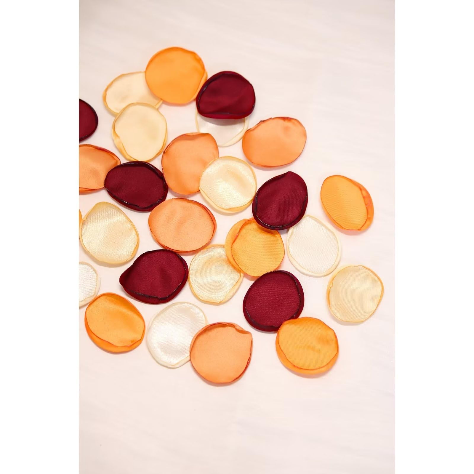 Orange Rose Petals 300pcs Artificial Flower Petals Fall Wedding Decor