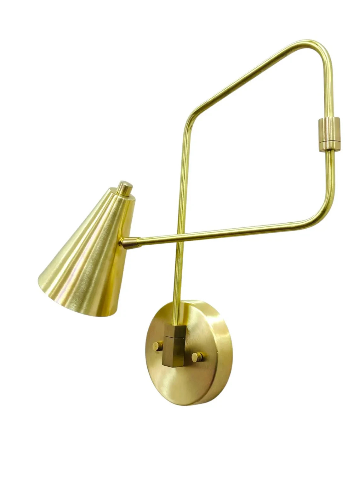 Swing Arm Vintage Wall Sconce Stilnovo Style Single Light Articulated Reading Sc
