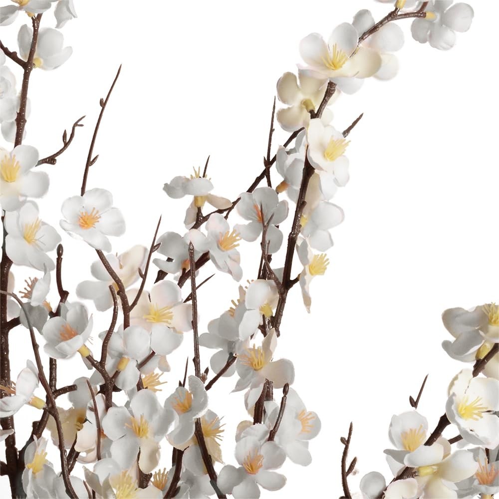 5Pcs Silk Cherry Blossom Branches 39” Artificial Flowers Faux Cherry Blossom…