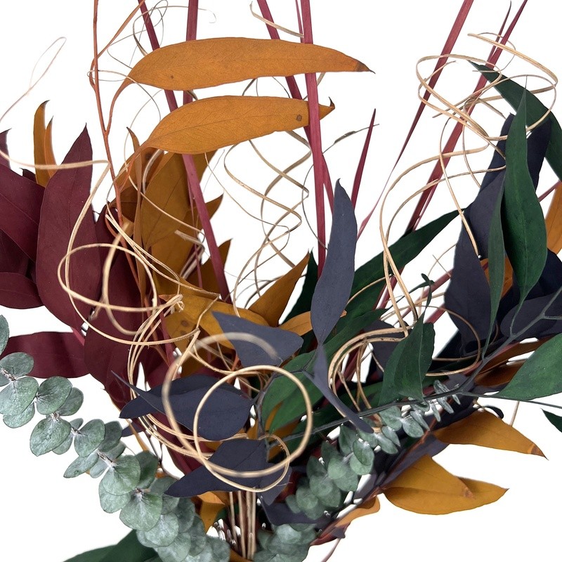 Dried Eucalyptus Bouquet Multi Bunch Natural Decor Arrangement Indoor Floral Art