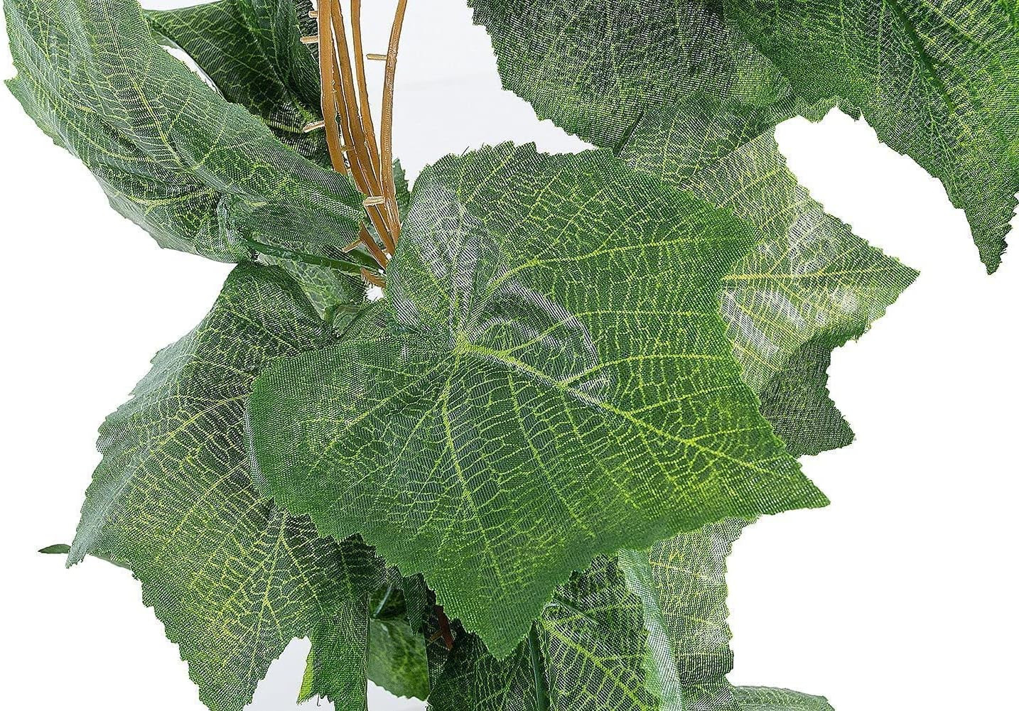8 Ft 5Pcs Artificial Greenery Ivy Vine Plants Foliage Grape Leaves Vine Simulati