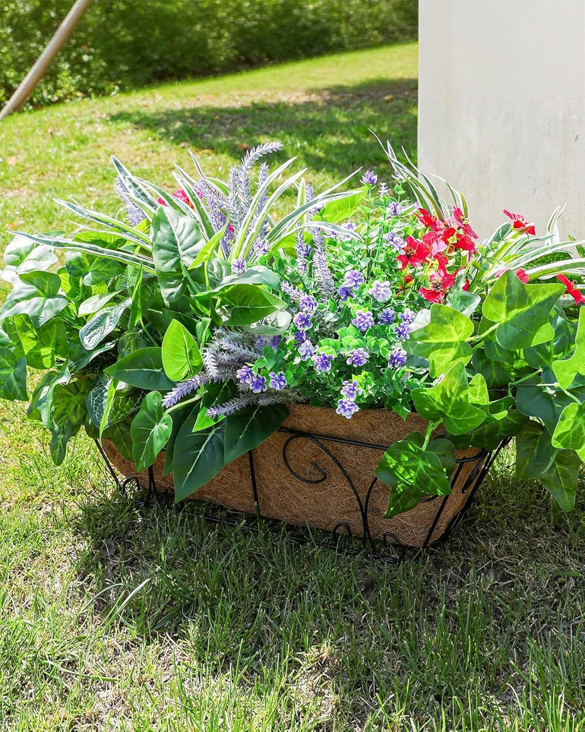UV Resistant Faux Greenery Bunches for Outdoor Garden Decor