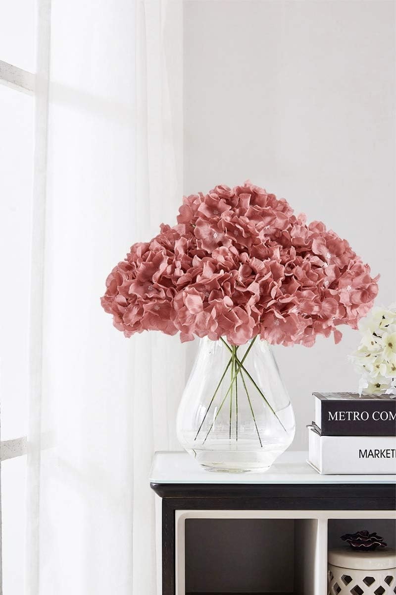 High-Quality Dusty Rose Silk Flower Heads (10 Pcs) for DIY Floral Masterpieces