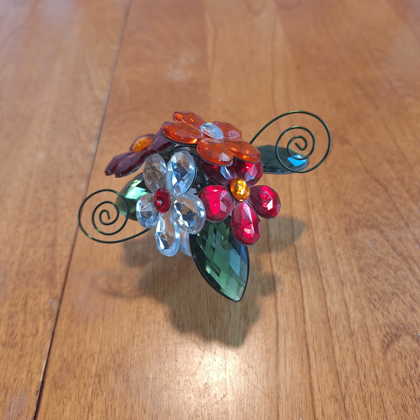 Ganz Crystal Expressions Jeweled Flower Pot Acrylic Figurine 2.5″H X 3.5″W