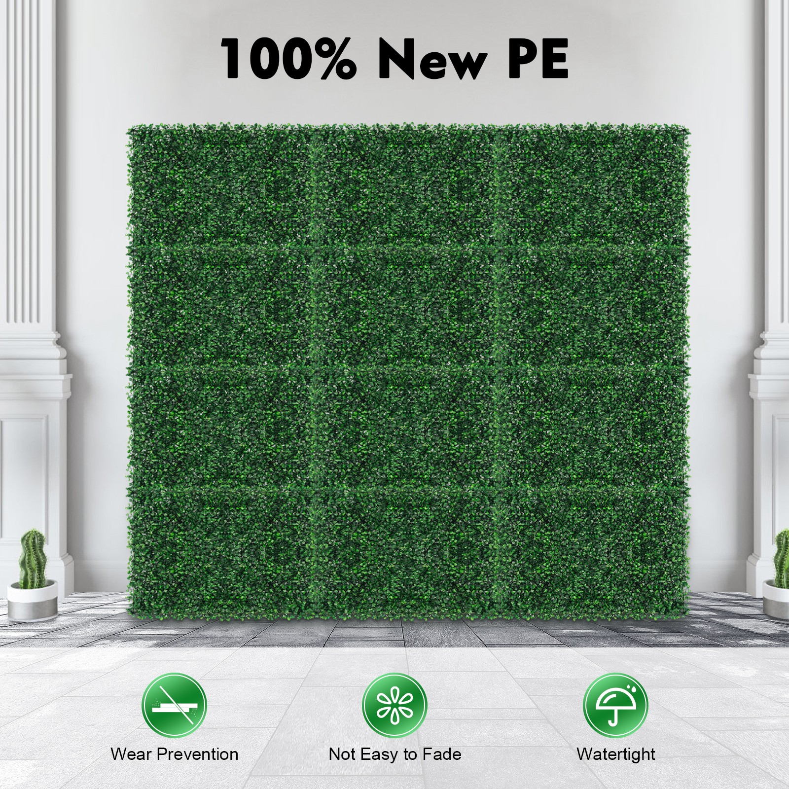 12 Pack Artificial Turf Lawn Grass Mat Indoor Outdoor Wall Background Pad Decor