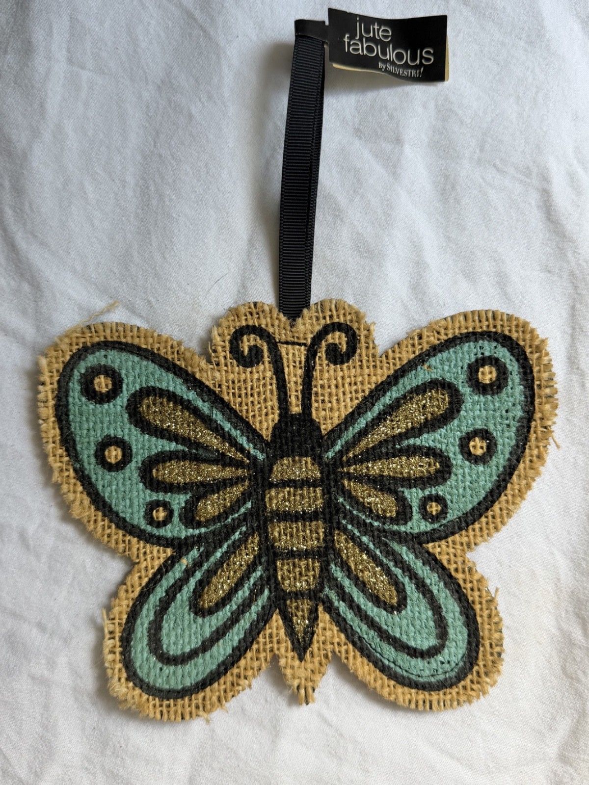 Silvestri Jute Fabulous Burlap Butterfly & Dragonfly Hanging Ornaments Decor Lot
