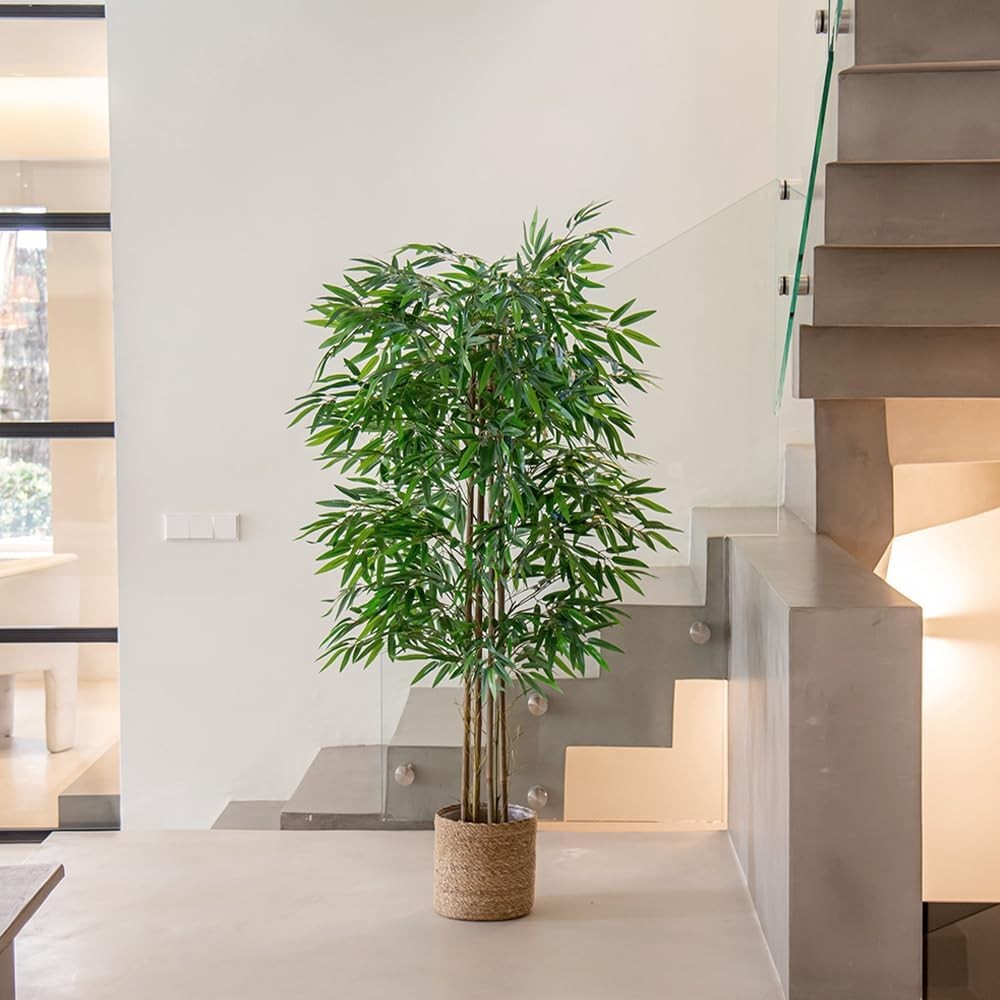– 5ft Artificial Bamboo Tree – Indoor Faux Plant | Plastic Construction 150 cm