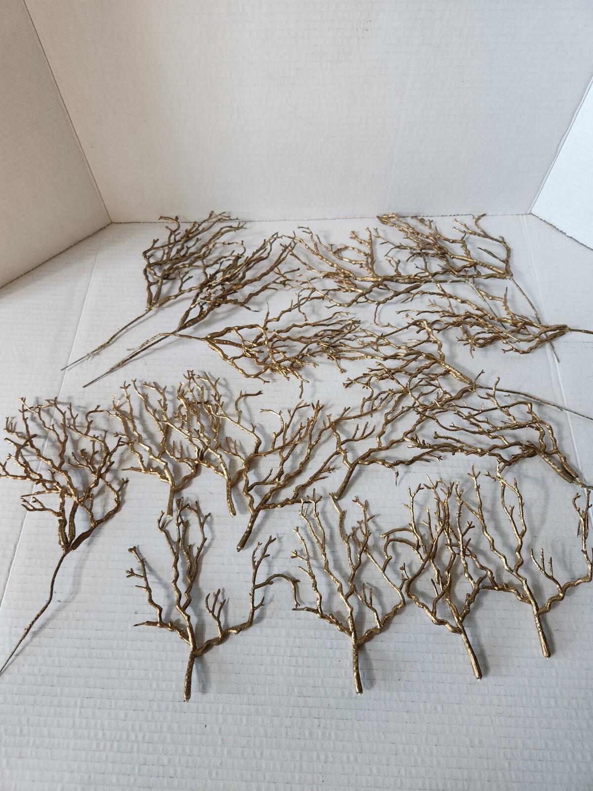 Gold Coral Twig Floral Arrangement Spikes DIY Centerpiece Bouquet Craft Supply