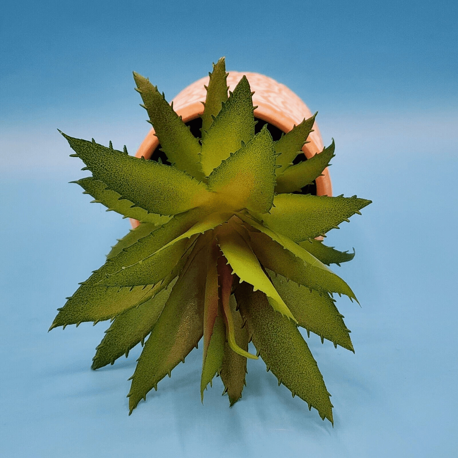 Faux Succulent In Mosaic Terra Cotta Pot Bohemian Pattern Plant Desk Decoration