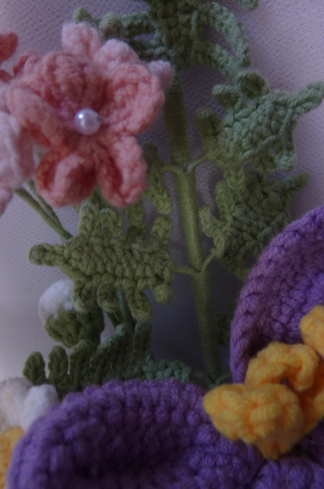 Bouquet “Mixed Flowers” – Handmade Cotton and Cotton-Blend Crochet Flowers