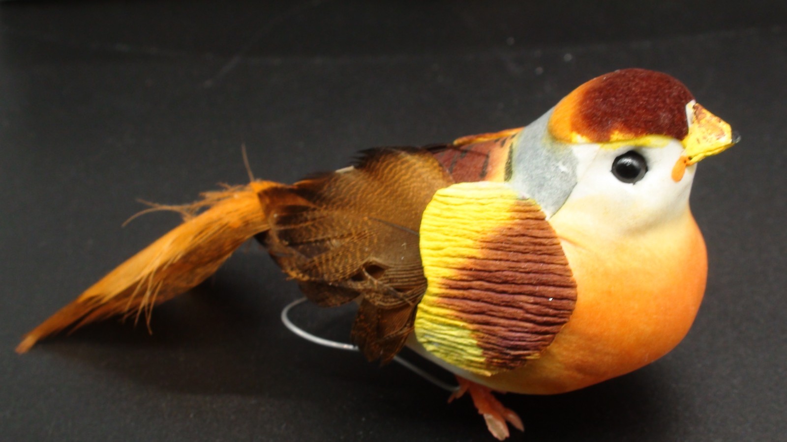 Set of 1 2 Artificial Birds for Decoration, Floral Arrangements with wires. #13