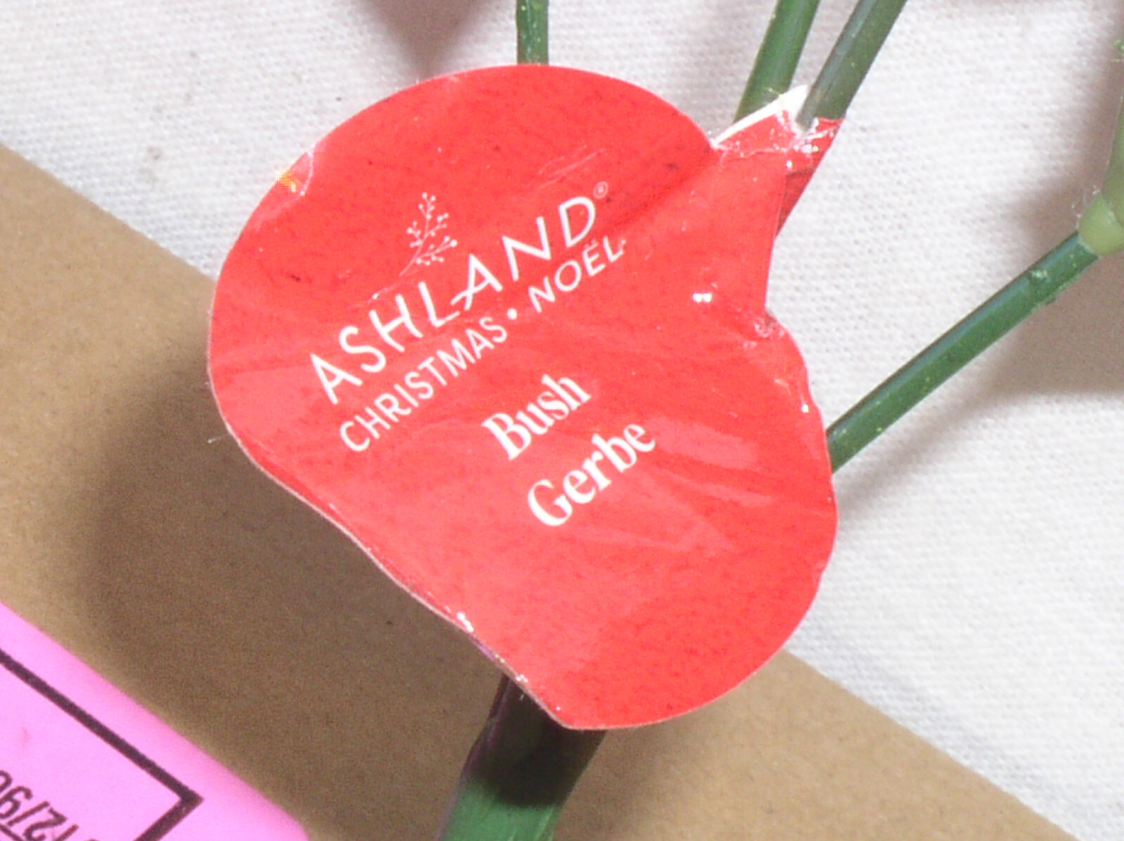 12 NEW ASHLAND CHRISTMAS 9 INCH WHITE POINSETTIA 4 STEM BUSH SILK FLOWER 756034