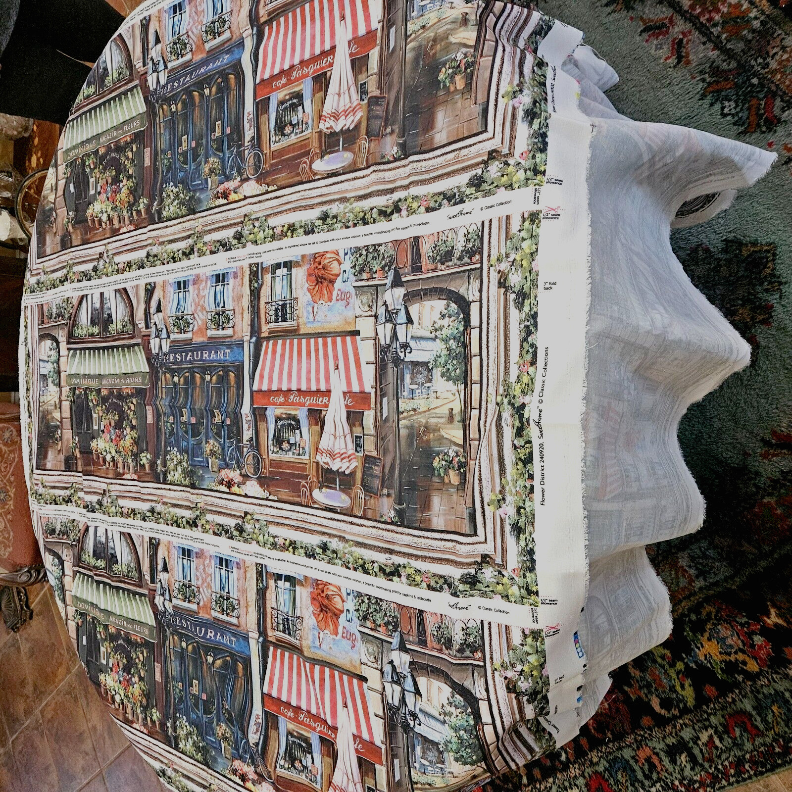 Flower District, Sweet Home Classic Collection, French Flower Shop Panels, NEW.