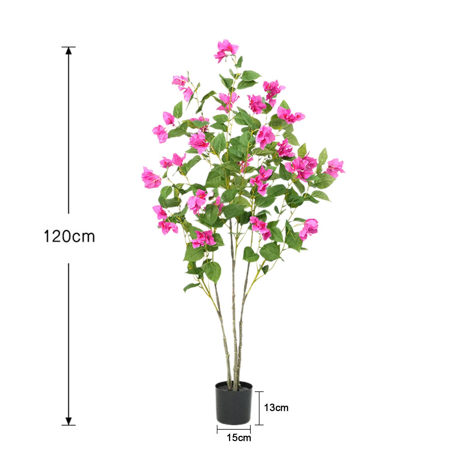 Artificial Tree 4FT/5FT/6FT Faux Bougainvillea Flowers for Decor Home Office