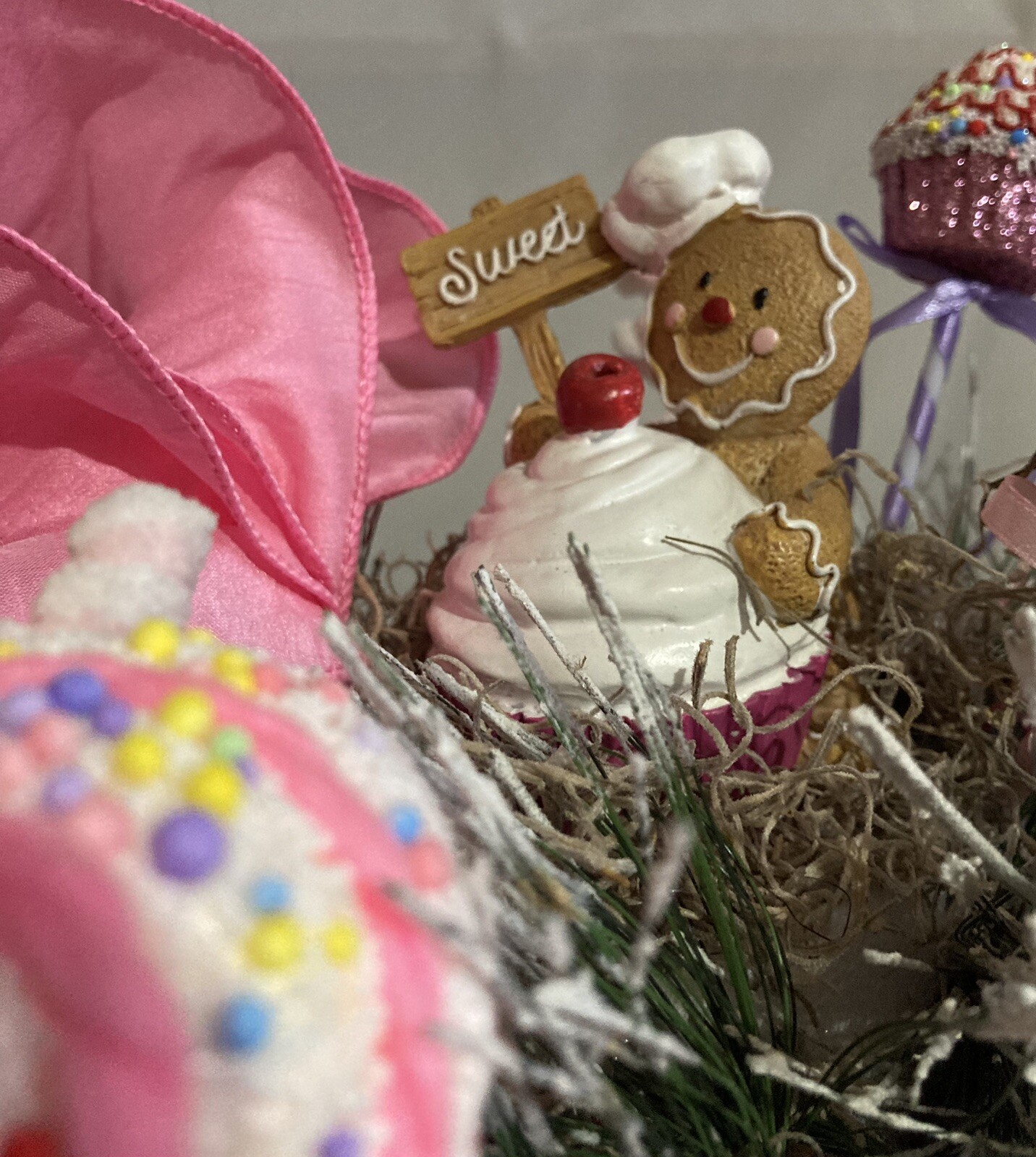 The Gingerbread Man Baking Cupcakes