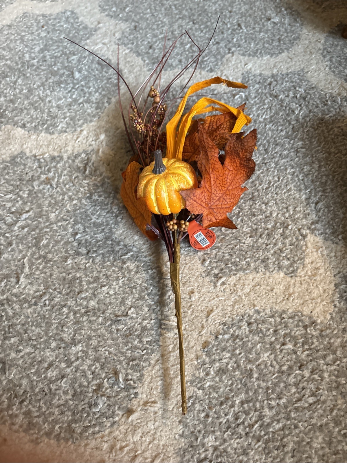 Lot of 4 NWT Fall Floral Picks About 14″ Tall