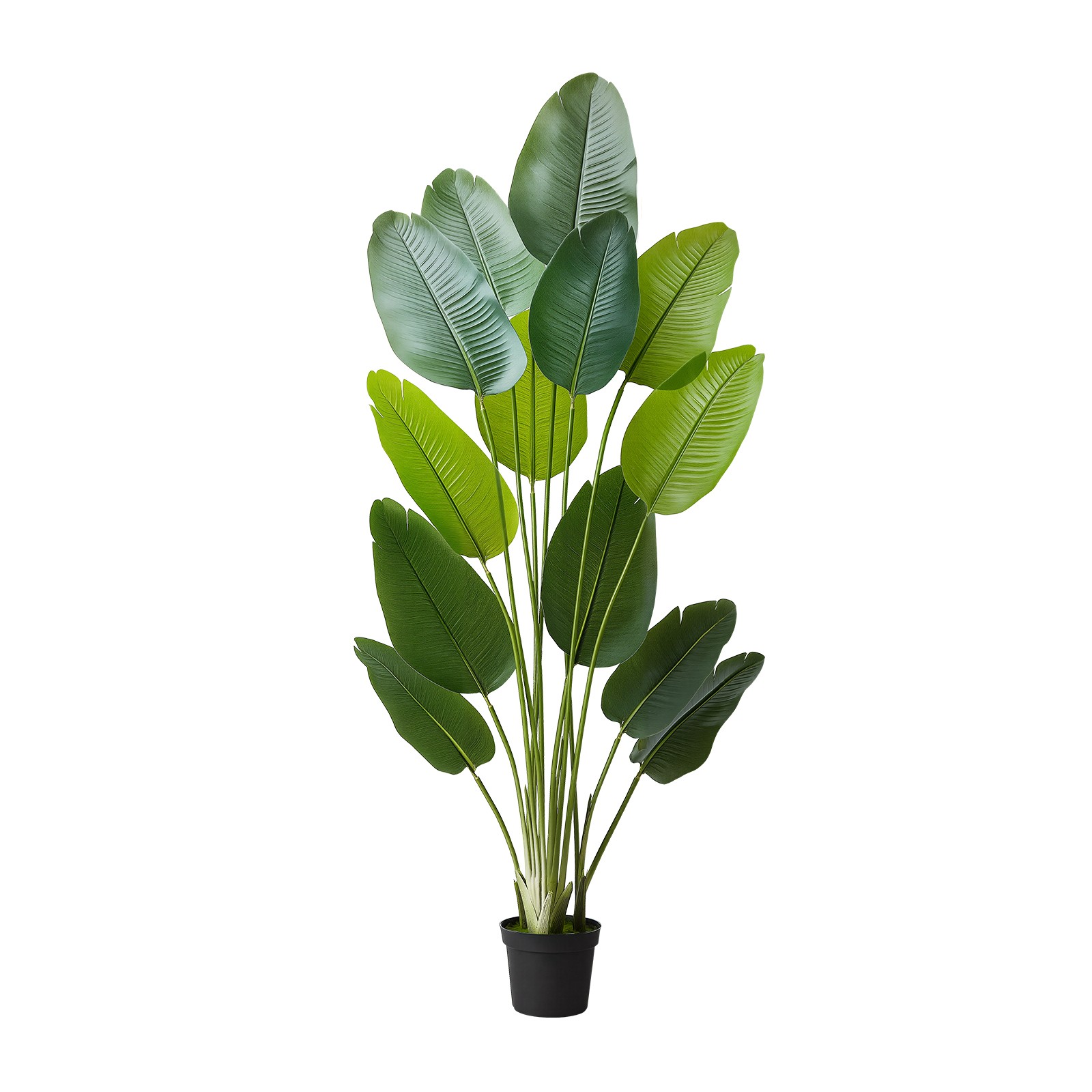 Uimoso 6ft Artificial Birds of Paradise Tree Faux Fake Plant w/ Pot Home Decor