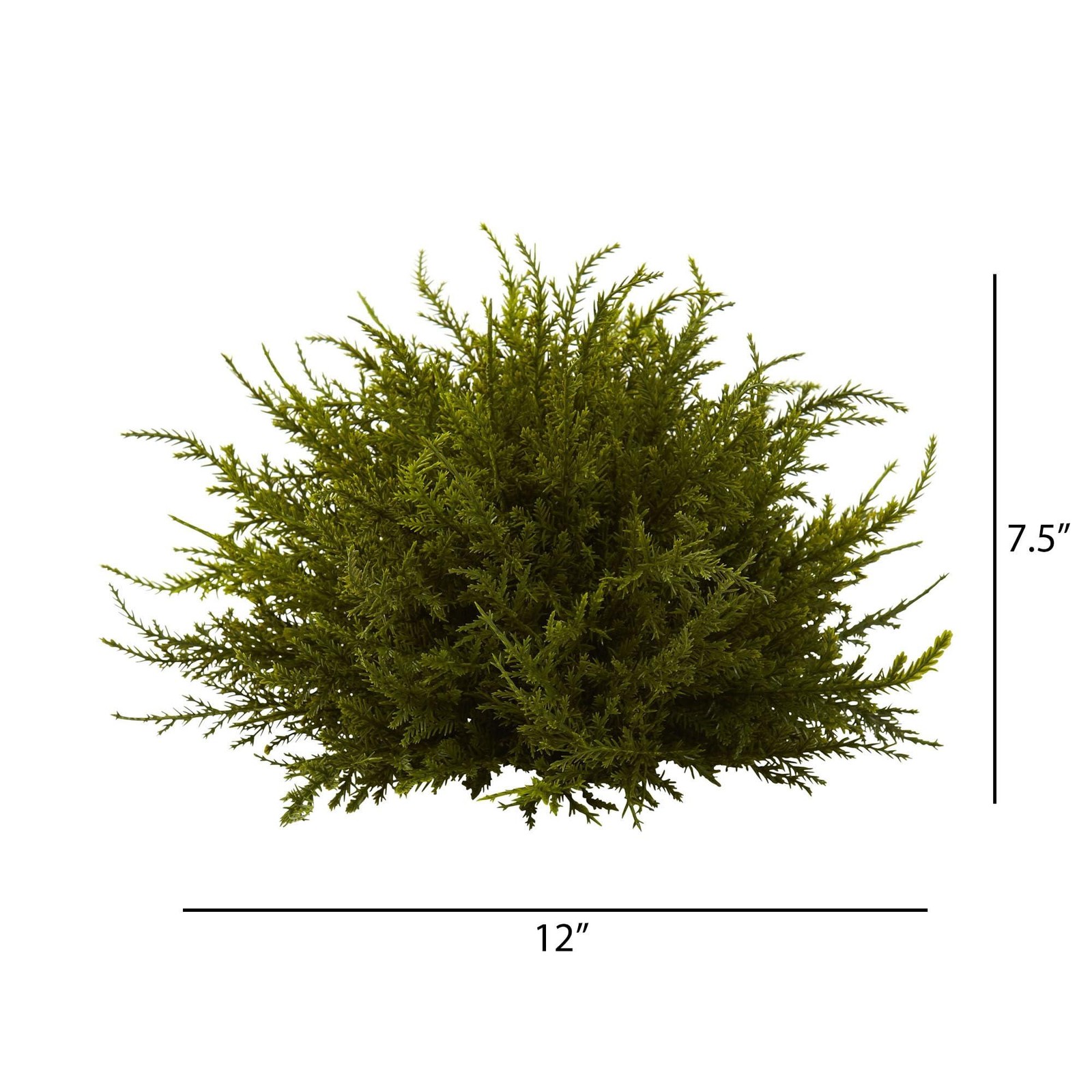 Nearly Natural 4949-S3 Cedar Balls, 7.5-Inch, Green, Set of 3,6.75″ x 6.75″ x 22