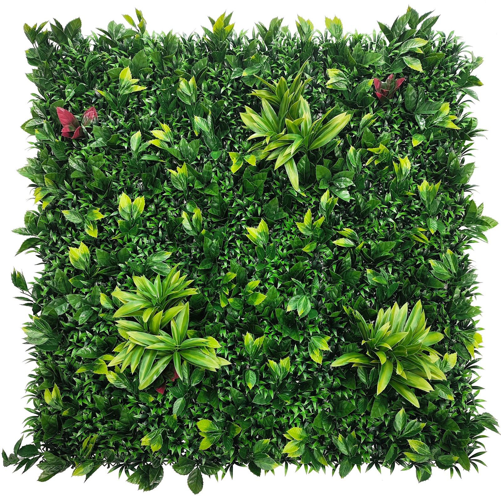 Artificial Boxwood Panels: 20″x20″ 12P UV-Anti Fake Grass Ivy Privacy Hedge G…
