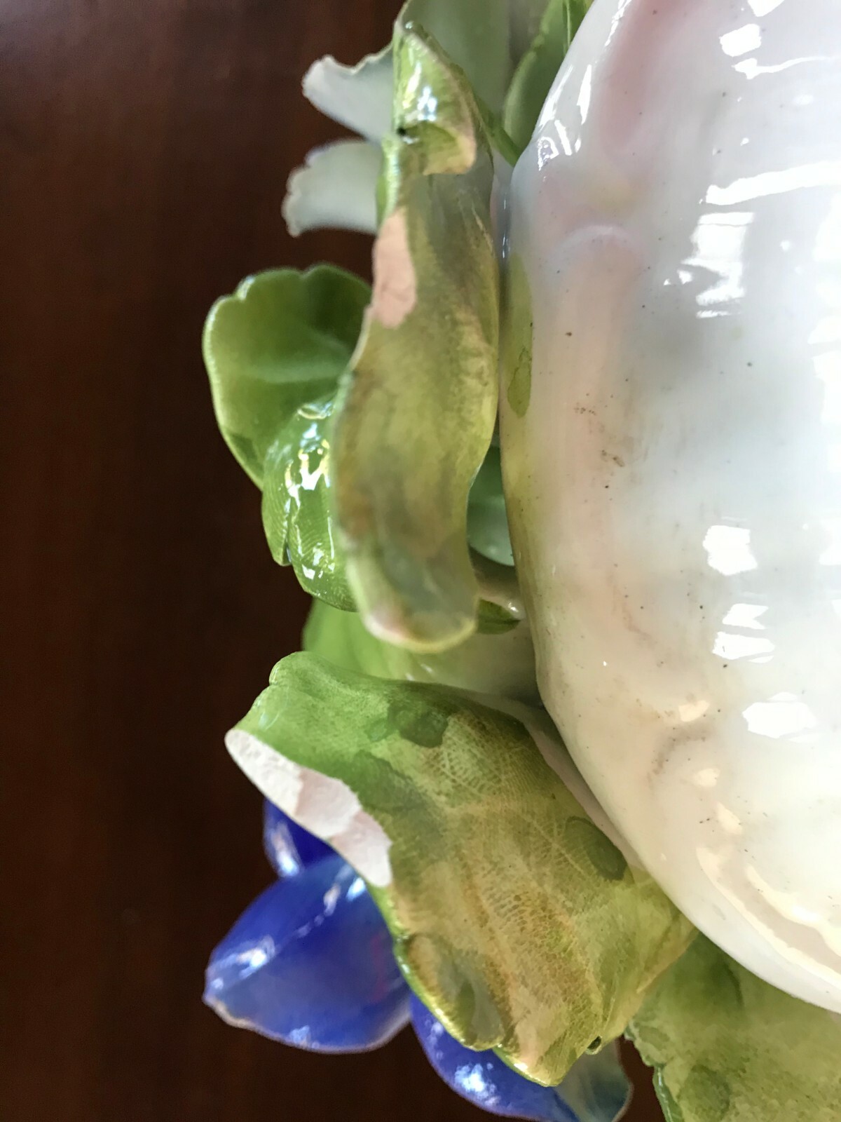 porcelain enamel floral centerpiece