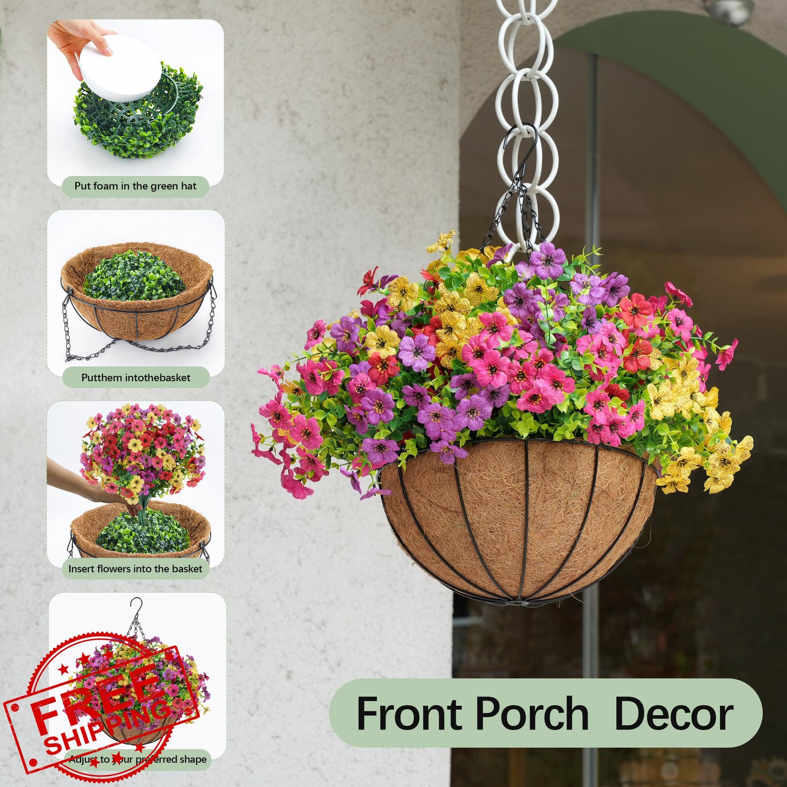 Der Rose 1pc Multi-color Hanging Flowers
