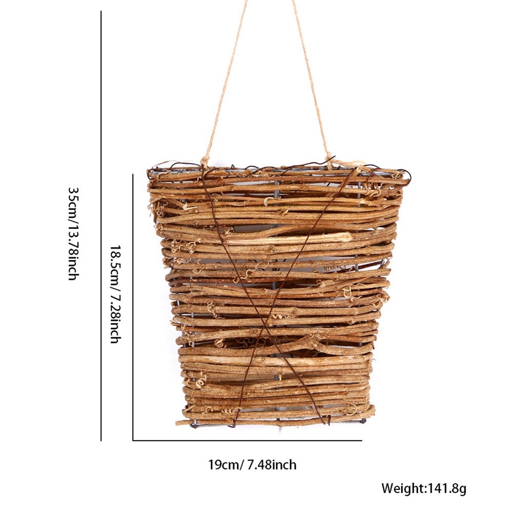 Door Decoration Flower Arrangement Small Flower Basket Rattan Basket1522