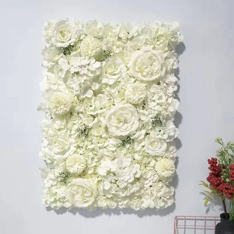 Artificial Rose Flower Wall Panel 40X60 Cm Living Room Decor Floral Backdrop